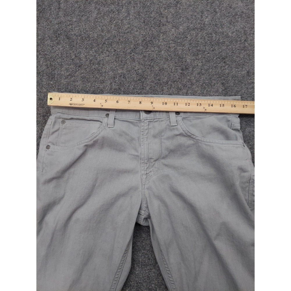 Hudson Jeans Mens 32x33 Gray Denim BLAKE Preppy Stretch Slim Straight - Picture 10 of 15